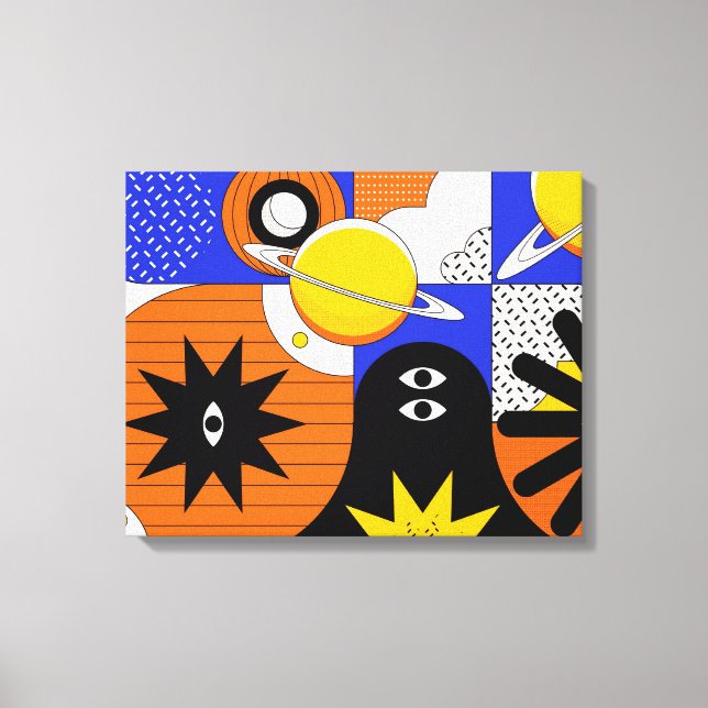 Lienzo Gran dibujo en Bauhaus 8 (tamaño ajustable) (Anverso)