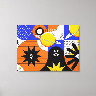 Lienzo Gran dibujo en Bauhaus 8 (tamaño ajustable)