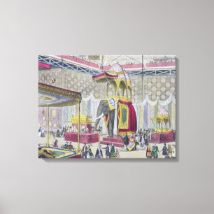 Lienzo Gran exposición, 1851: Departamento indio de Int