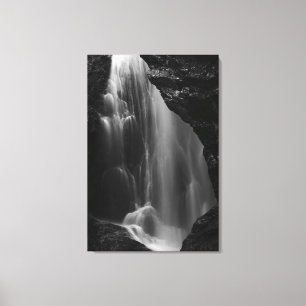 Lienzo Gran exposición a las cataratas negras y blancas