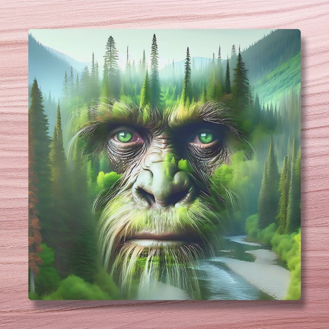 Lienzo Gran exposición Sasquatch doble con bosque (Subido por el creador)