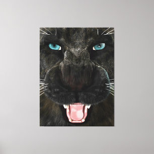 Lienzo Gran Gato Pantera Negra