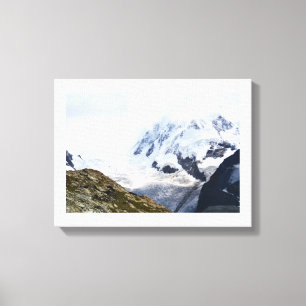 Lienzo Gran glaciar en los Alpes suizos