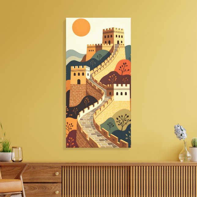 Lienzo Gran Muralla (Insitu (Sala de estar))