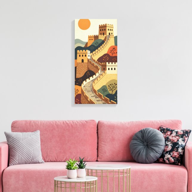 Lienzo Gran Muralla (Insitu (Sala de estar))