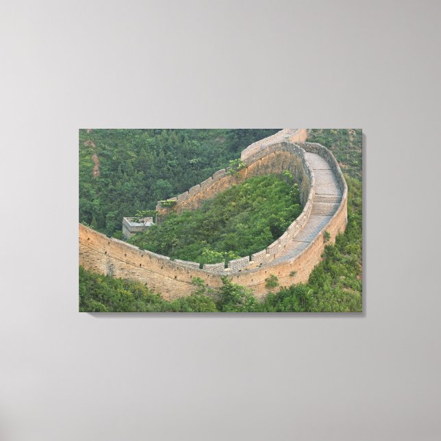 Lienzo Gran Muralla China en Jinshanling, China. (Anverso)