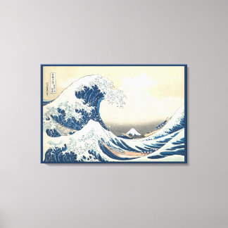 Lienzo Gran ola de Kanagawa por Hokusai alrededor de 1831