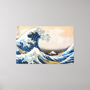 Lienzo Gran ola, Hokusai, Ukiyo-e