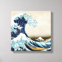 Gran ola restaurada de Kanagawa por Hokusai
