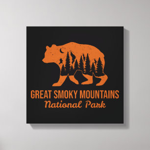 LIENZO GRAN PARQUE NACIONAL DE LAS GRANDES MONTAÑAS SMOKY