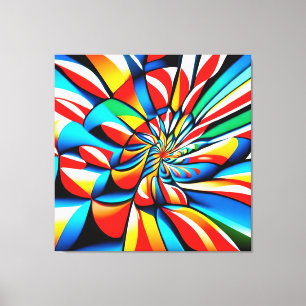 Lienzo Gran patrón colorido moderno