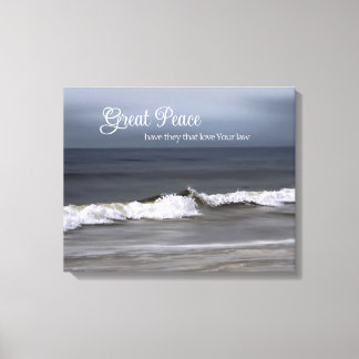 Lienzo Gran paz tienen los que aman
