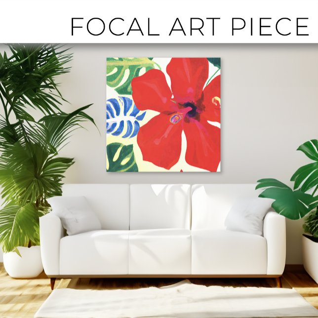 Lienzo Gran pintura roja y audaz de Hibiscus (Subido por el creador)