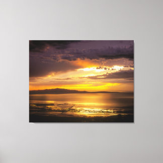 Lienzo Gran Salada Lago Sunset