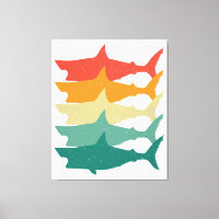 Gran tiburón blanco vintage