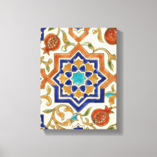 Lienzo Granada y Estrella Azul Andaluz (Anverso)
