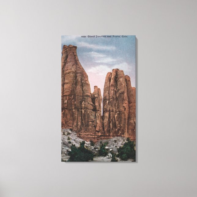 Lienzo Grand Junction, CO - View of CO National Monumen (Anverso)