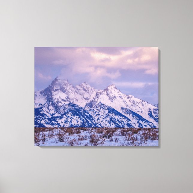 Lienzo Grand Teton Winter Sunrise (Anverso)