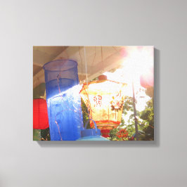 Lienzo Grandes farolillos de iluminación - Viñedo de Mart