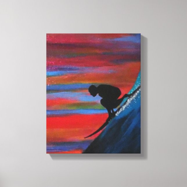 Lienzo Grandes olas (Anverso)