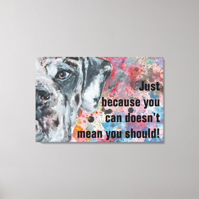 Lienzo Grandes Palabras Dane Wise (Anverso)