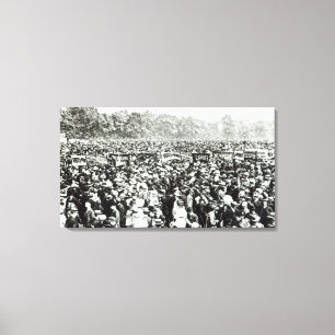 Lienzo Grandes votos para la demostración de las mujeres