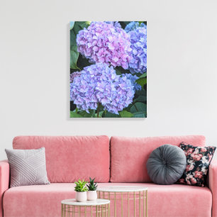 Lienzo Grandes y Hermosas Floraciones de Hortensia Floral