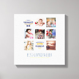 Lienzo GRANDPA REGALO DE COLLAGE DE FOTOS Orgulloso papá