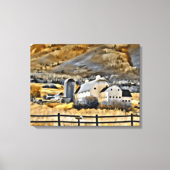 Lienzo Granero Osguthorpe en Park City, Utah (Anverso)