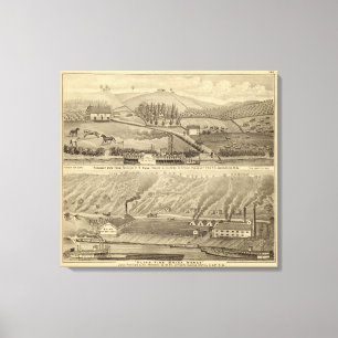 Lienzo Granja agradable de la visión