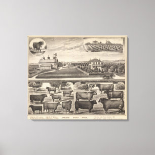 Lienzo Granja común de Oakland, Kansas