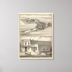 Lienzo Granja de Hamilton, edificio de Beamer