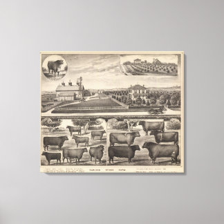 Lienzo Granja de Oakland Stock Farm, Kansas
