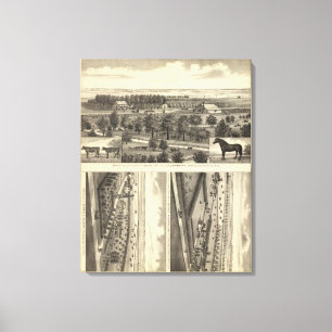 Lienzo Granja del valle del Wahoo, Nebraska