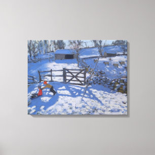 Lienzo Granja en Elton cerca de Rowsley 2008