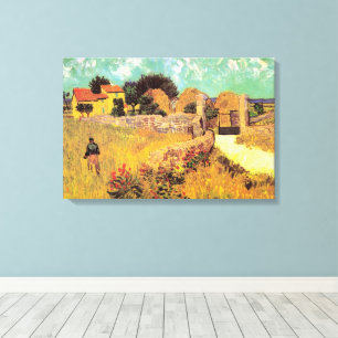 Lienzo Granja en Provenza por Vincent van Gogh