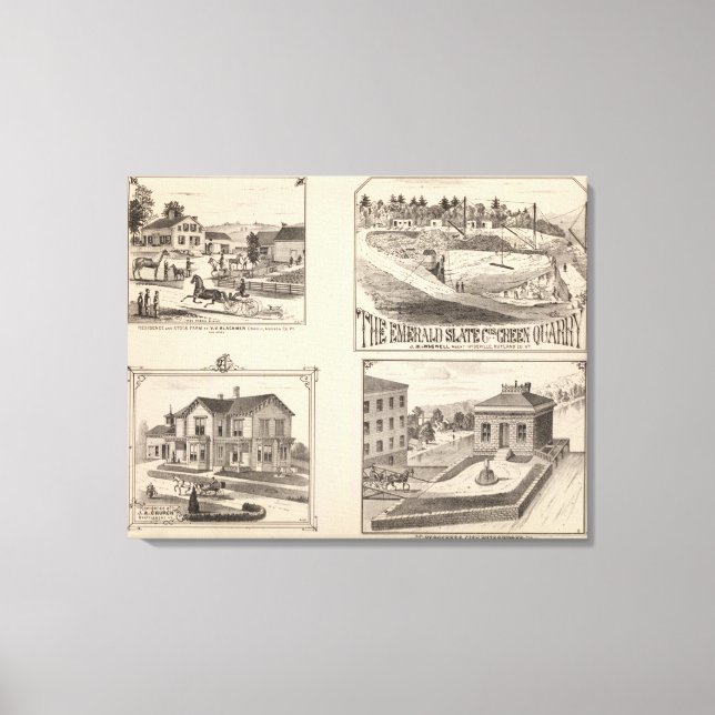 Lienzo granja y acueductos de Hydeville (Anverso)