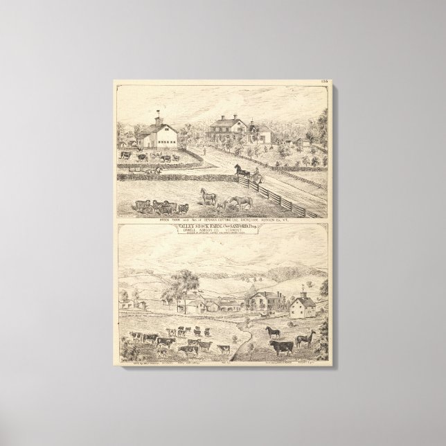 Lienzo Granja y residencia en Shoreham (Anverso)