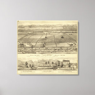 Lienzo Granja y residencias de Joseph