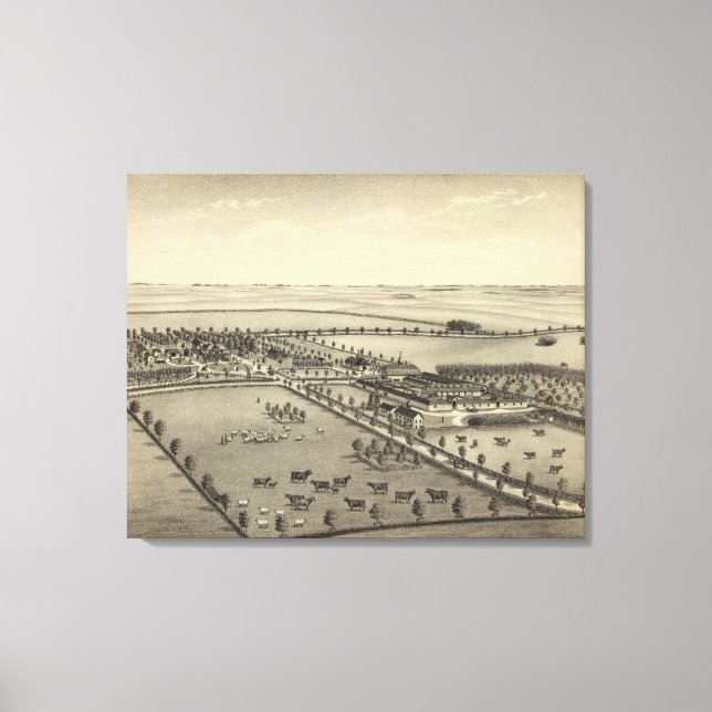 Lienzo Granjas de Turlington, Nebraska (Anverso)