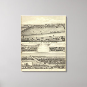 Lienzo Granjas del condado de Saunders, Nebraska