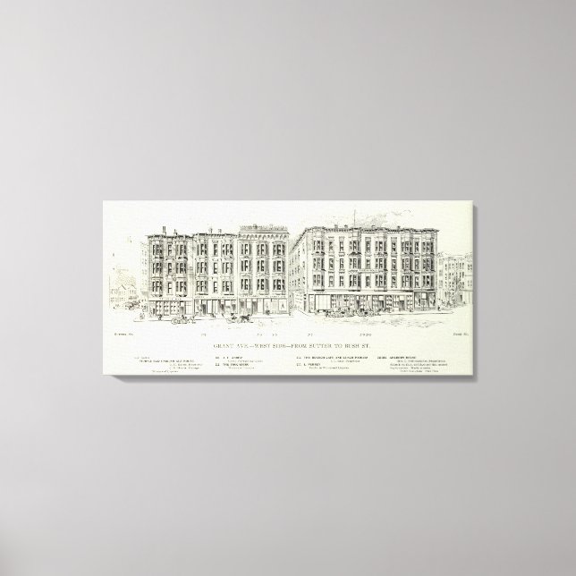 Lienzo Grant West side Sutter y Bush (Anverso)
