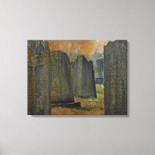 Lienzo Graveyard y Headstones