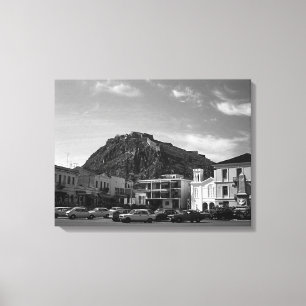 Lienzo Grecia antigua Nafplion castillo veneciano