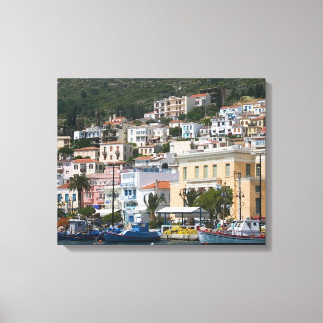 Lienzo GRECIA, Islas del Egeo Nororiental, SAMOS, (Anverso)