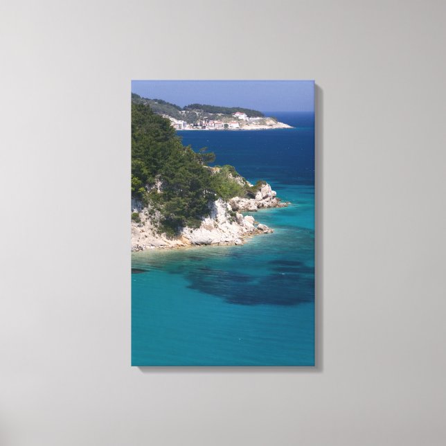 Lienzo GRECIA, Islas del Egeo Nororiental, SAMOS, (Anverso)
