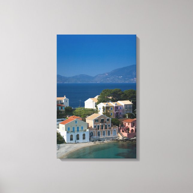Lienzo GRECIA, Islas Jónicas, KEFALONIA, Assos: (Anverso)