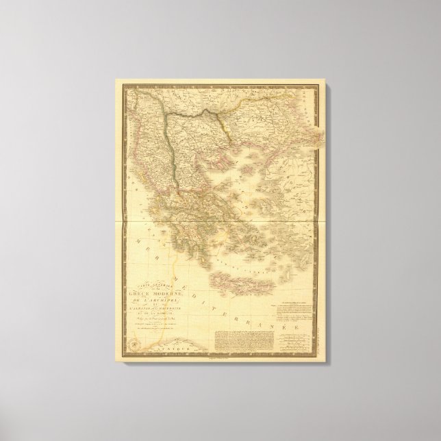 Lienzo Grecia moderna (Anverso)