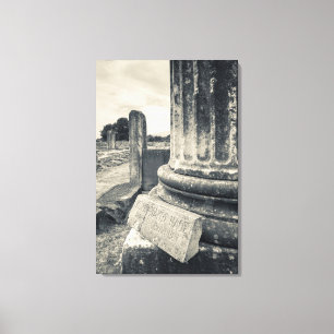 Lienzo Grecia, ruinas de ciudad antigua