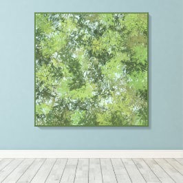 Lienzo Green Leaf Trees With Blue Sky Peaking Through Art
